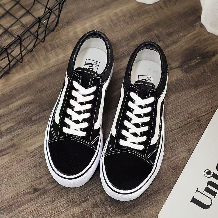 【สินค้าขายดี】Old Skool (Classic)รองเท้าผ้าใบ Low-Top สวมใส่สบาย เป็นที่นิยม ใส่ได้ทั้งผู้ชายและผู้หญิง[36-45]