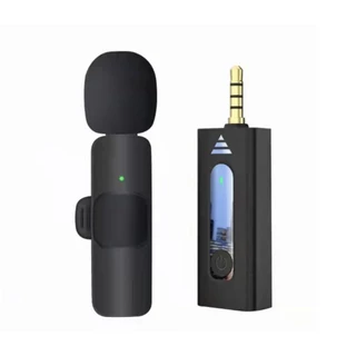 K35 อะแดปเตอร์ไมโครโฟนไร้สาย 3.5mm ขนาดเล็ก ตัดเสียงรบกวน