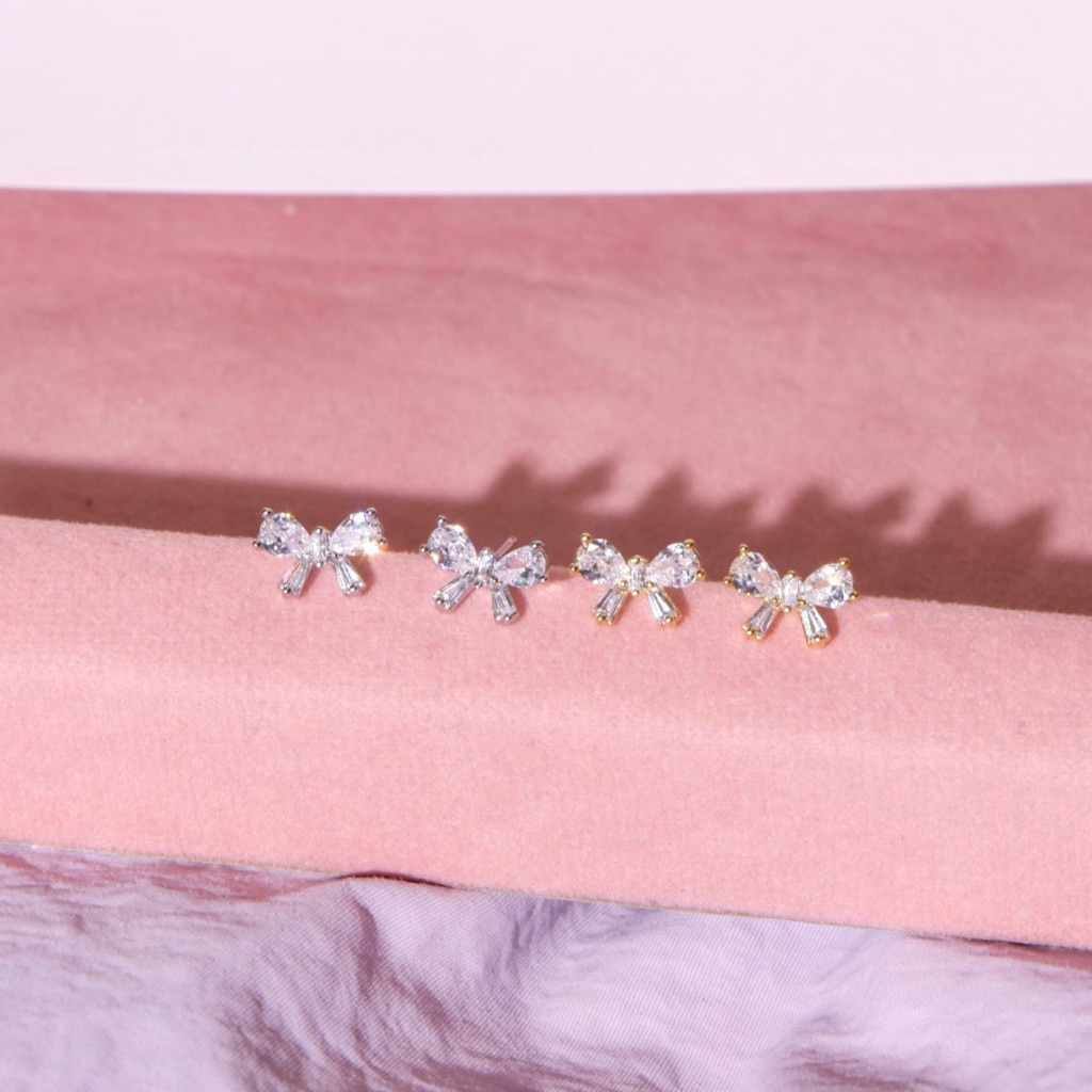 ต่างหู โบว์ Bowie Earring ต่างหูโบว์เพชร✨