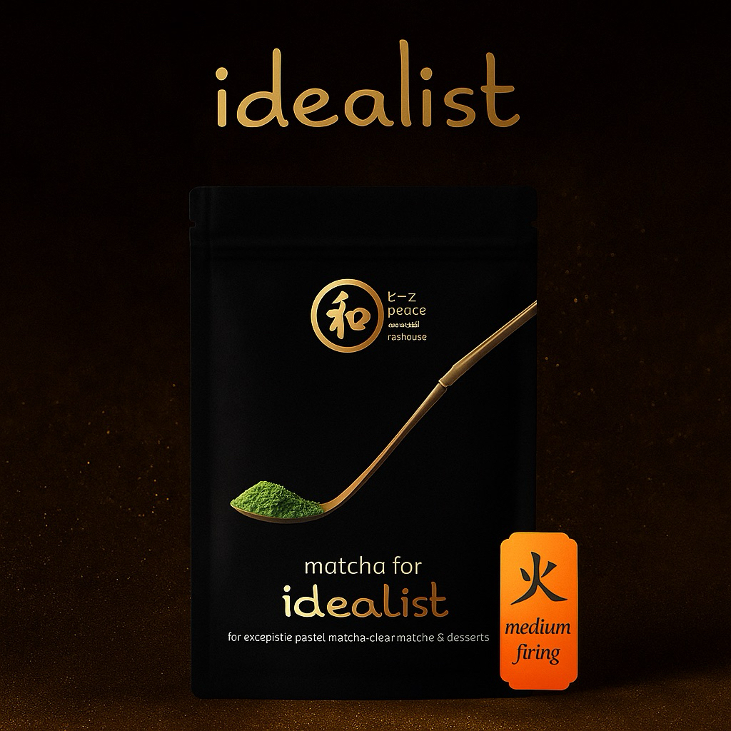 (พร้อมส่ง) Peace Idealist Medium firing 40g. Peace oriental teahouse ผงชาเขียวมัทฉะ 100% by award-wi