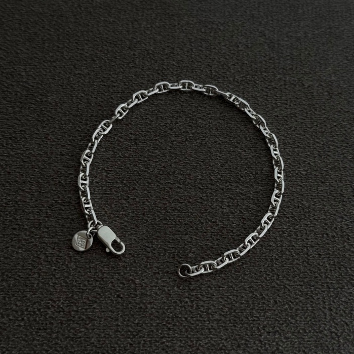 Marbella.bkk กำไลข้อมือ สร้อยข้อมือ เงินแท้ แบบโซ่  รุ่น Emily  (unisex)