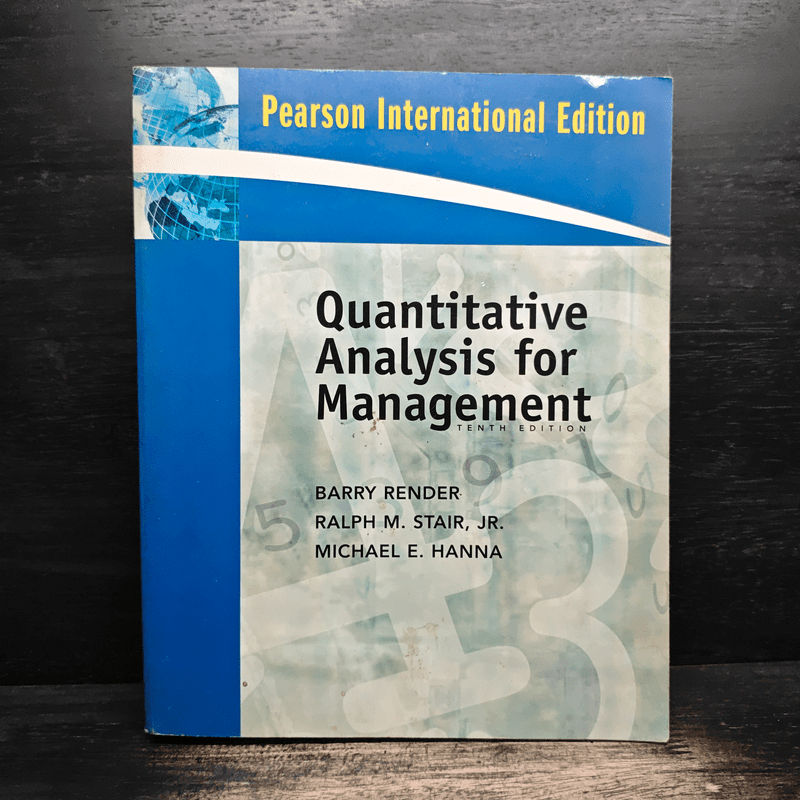 Quantitative Analysis for Management - BARRY RENDER, RALPH M. 🏷️1132207