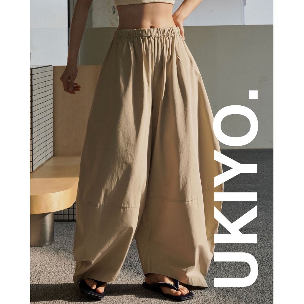 Fousen Pants กางเกงโอเวอร์ไซส์ ทรงบอลลูน กางเกงบอลลูนสไตล์มินิมอล สายชิล