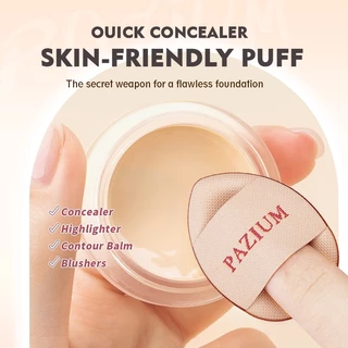 PAZIUM พัฟแต่งหน้า พัฟแป้งฝุ่น ทรงหยดน้ำ มินิพกพา ขนาดเล็ก หนานุ่มไม่ระคายผิ พัฟคุชชั่น