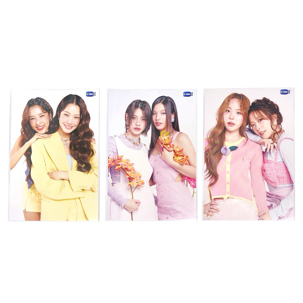 โปสการ์ด Blush Blossom Fanfest น้ำตาลฟิล์ม, เอมี่บอนนี่, จูนมิวนิค (NamtanFilm, EmiBonnie, JuneMewni