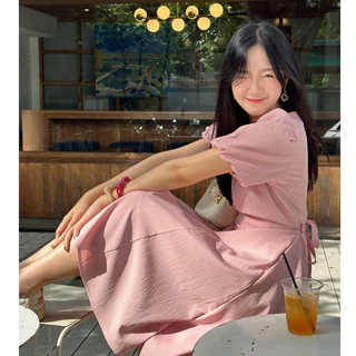 🇹🇭พร้อมส่ง1-2วัน 🇹🇭 sania dress เดรสยาว ไปทะเล ไปคาเฟ่ เดรสคลุมท้องได้ ชุดทำงาน