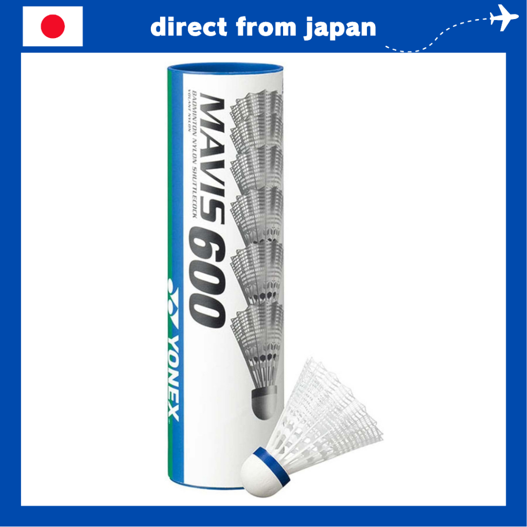 YONEX Mavis 600P Nylon Shuttlecocks (S-600P) – 6-Pack
