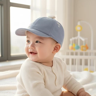 Babyonline(Y192)2A8-11 (ส่งด่วน1วัน)หมวกแก๊ปปีกอ่อนสำหรับเด็กหญิงและเด็กชายลายการ์ตูนสีสันสดใส ผ้าฝ้าย นิ่ม ปรับขนาดได้