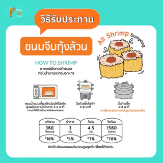 ShrimpDo ขนมจีบสูตรกุ้งล้วน เจ้าเดียวในตลาด กุ้งเน้นๆสายเฮลตี้เลิฟมากได้โปรตีน 300g(แช่แข็งพร้อมทาน)