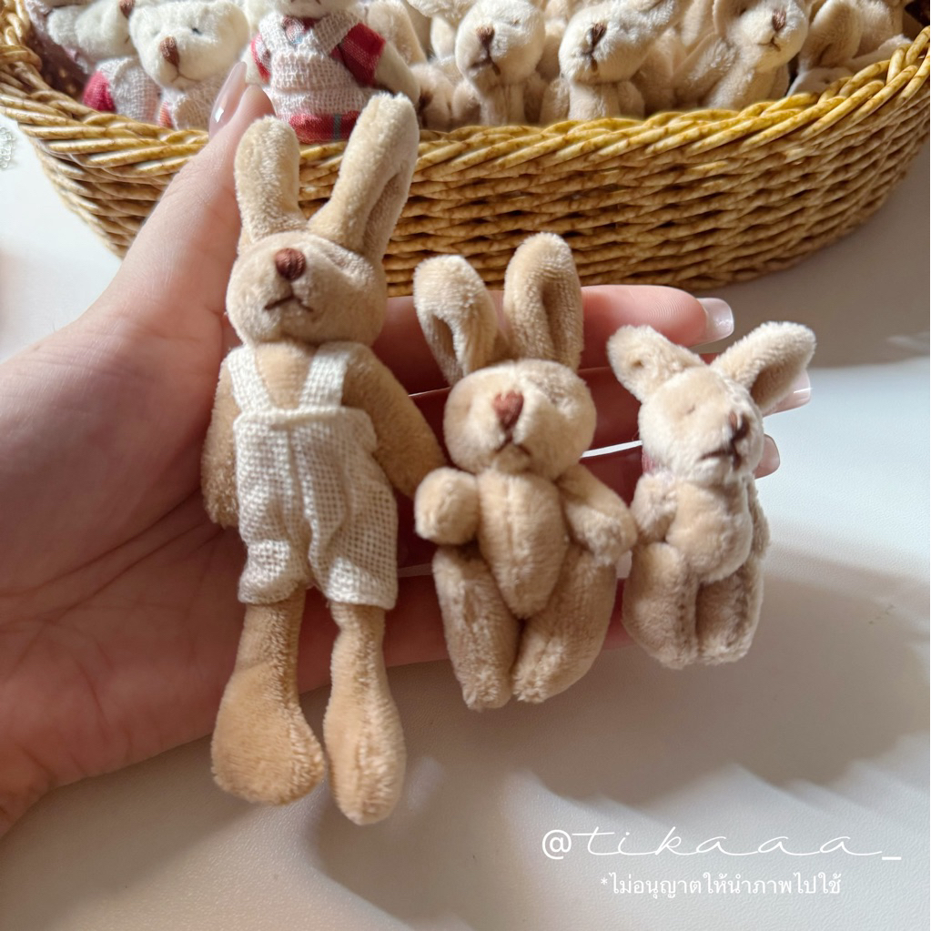 (ราคาต่อ1ชิ้น/Price per 1 pc)🔥Cute Animal Doll Hair Clip – Bear / Bunny, Bendable Limbs - กิ๊บติดผมตุ๊กตาหมี / กระต่าย🧸🐰 - รูปที่ 7