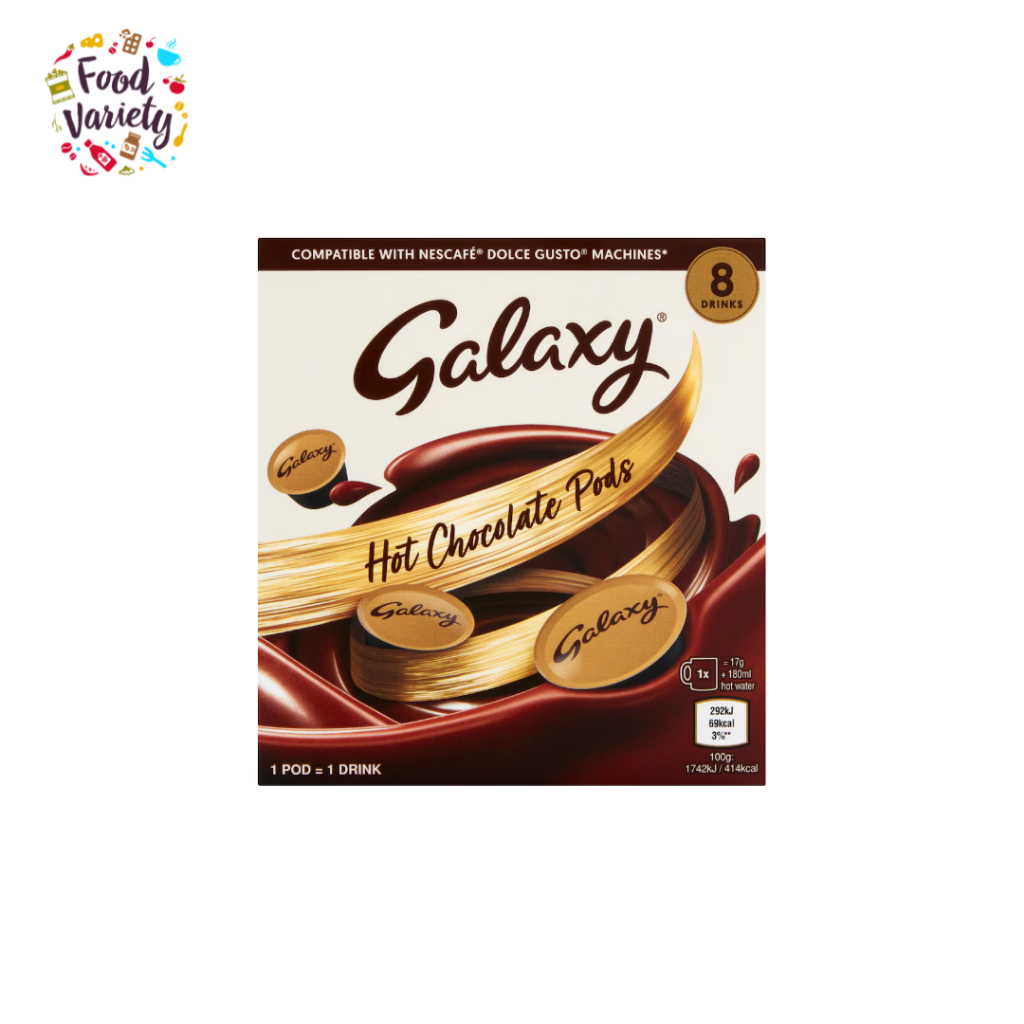 Galaxy Hot Chocolate Pods 8 Pack 136g