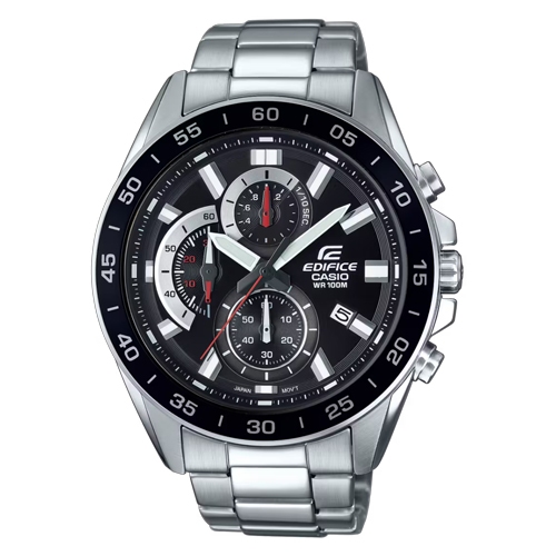 Edifice นาฬิกาข้อมือผู้ชาย สายสแตนเลส สีเงิน รุ่น EFV-550D,EFV-550D-1A