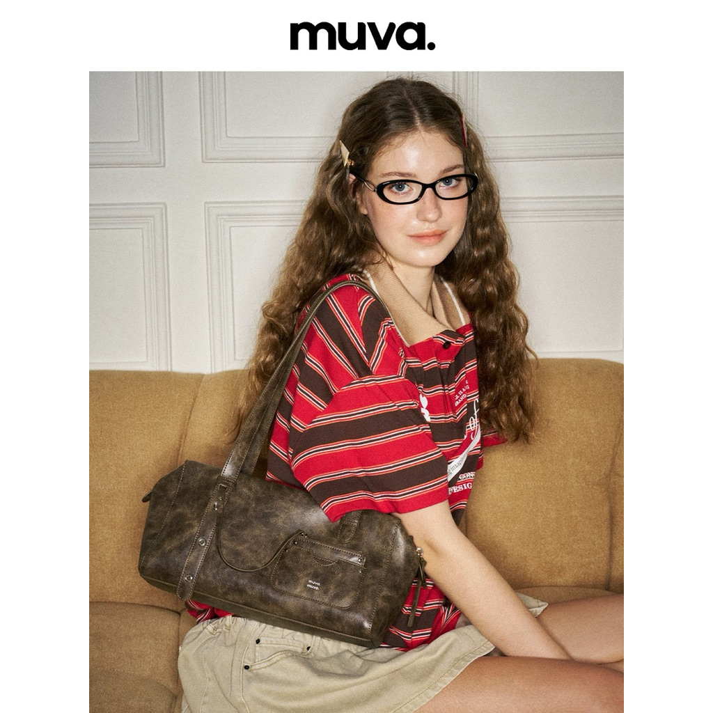 MUVA (โค้ดลด20%) work casual outing bag preorder 7-14วัน แท้100% จากชอป 💖แถมฟรีจี้พวงกุญแจ💖