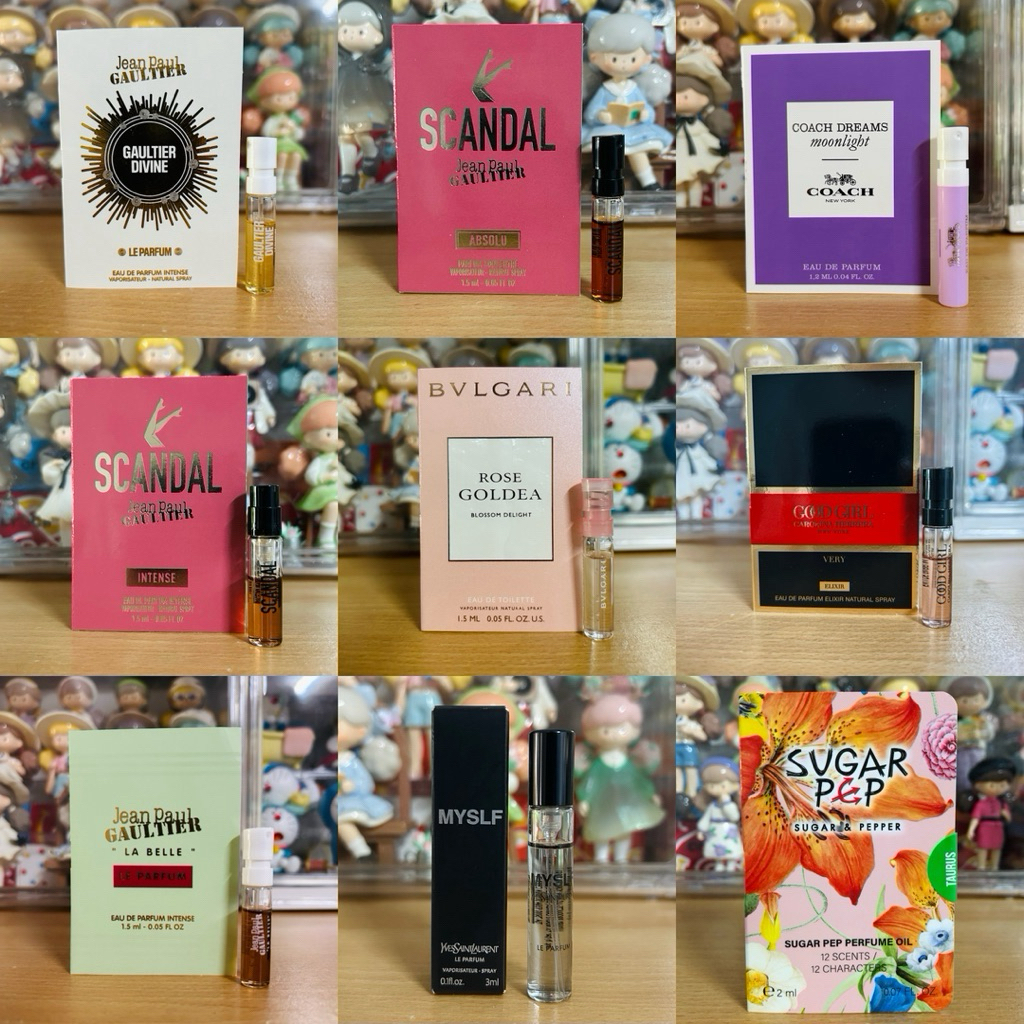 Narciso, Chanel, Jean Paul, Bvlgari, Coach รวมน้ำหอมเคาเตอร์แบรนด์แท้น้ำหอมพกพา น้ำหอมขนาดทดลอง