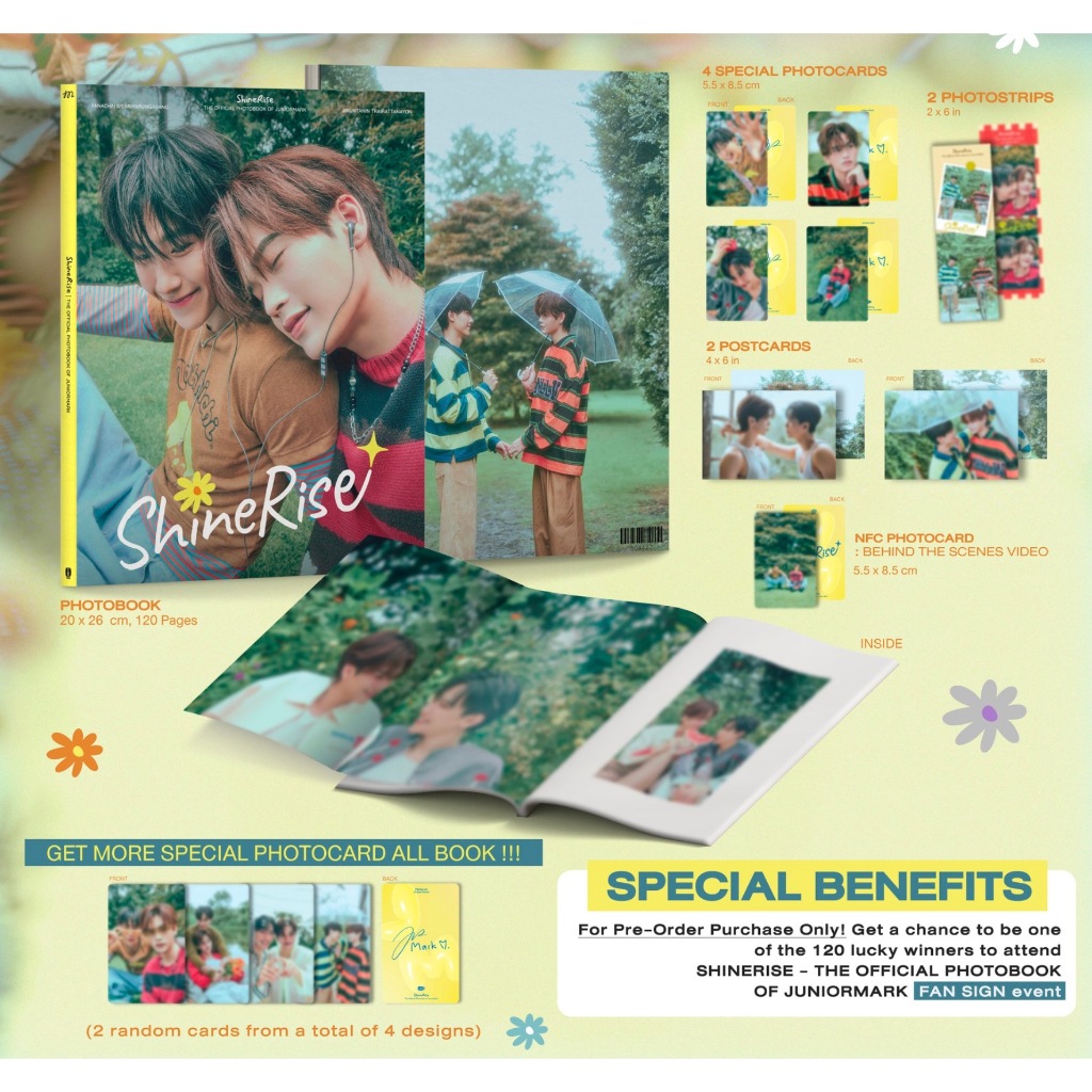 🚚（พร้อมส่ง）SHINERISE THE OFFICIAL PHOTOBOOK OF JUNIORMARK #GMMTV จูเนียร์มาร์ค JUNIORMARK