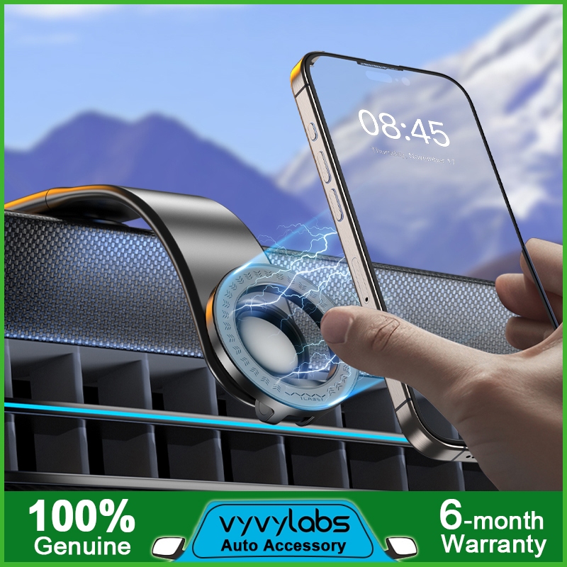 Vyvylabs Car Mount ติดรถยนต์ 360 Degree Rotation Megnetic Car Holder MagSafe Bracket Upgraded Buckle