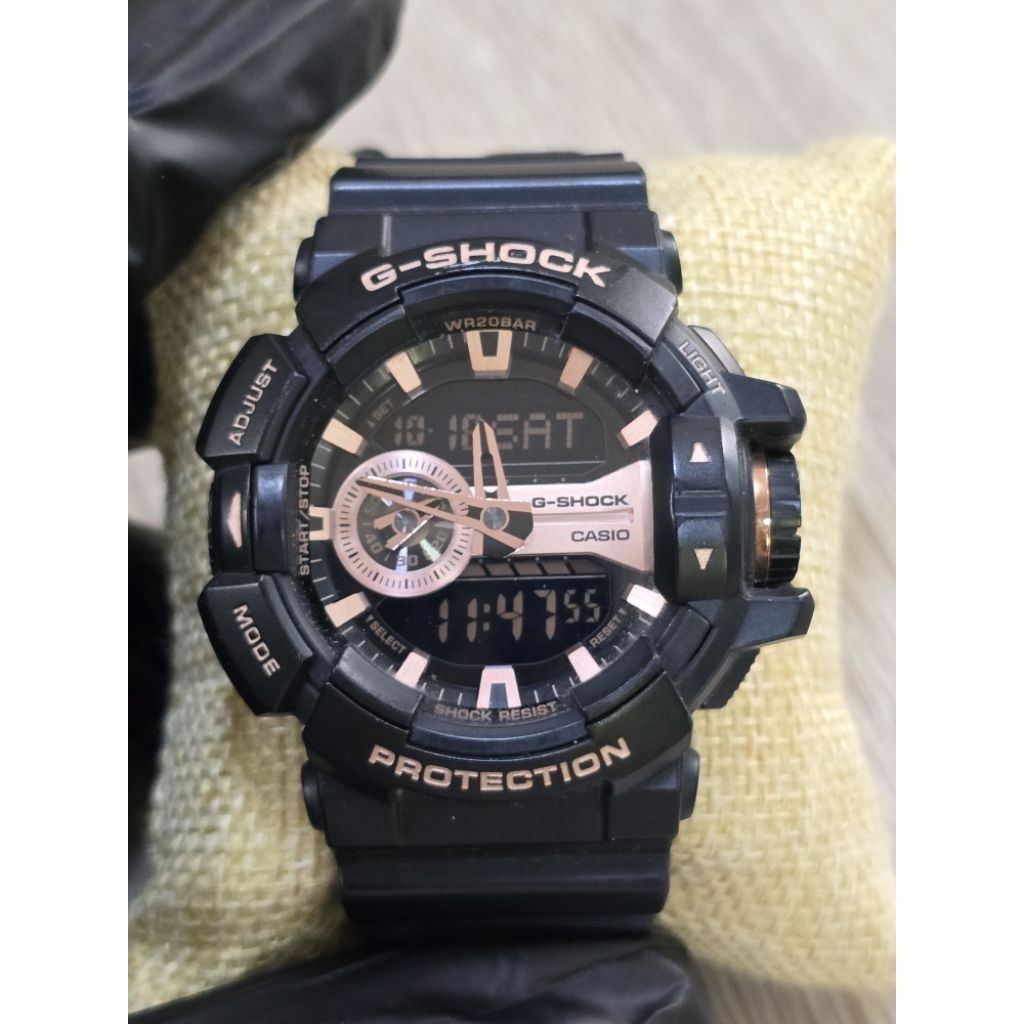 🌈มือ2✅ของแท้ 💯% casio g-shock ga-400🌸 g shock ga ใช้งานปกติมีแค่ตัวเรือน ga400🌈ผ่อนได้  มีปลายทาง🌈