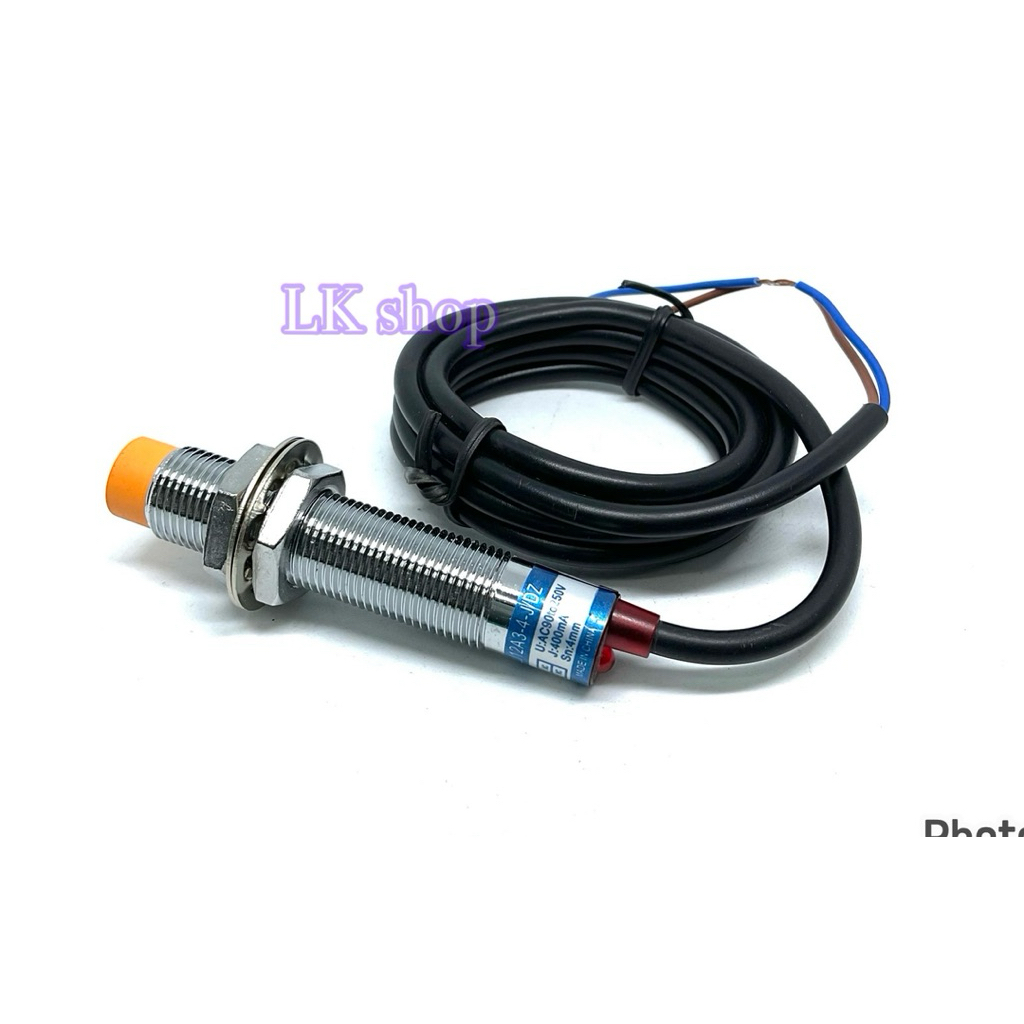 LJ12A3-4-J/DZ 2สาย 12M (NC ระยะ 4mm) 90-250VAC Inductive Proximity Sensor เซ็นเซอร์