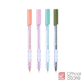 [แพ็ค 5 ด้าม] Quantum ปากกา ปากกาลูกลื่น สเก็ต Elegant น้ำเงิน 0.5 จำนวน 5 ด้าม