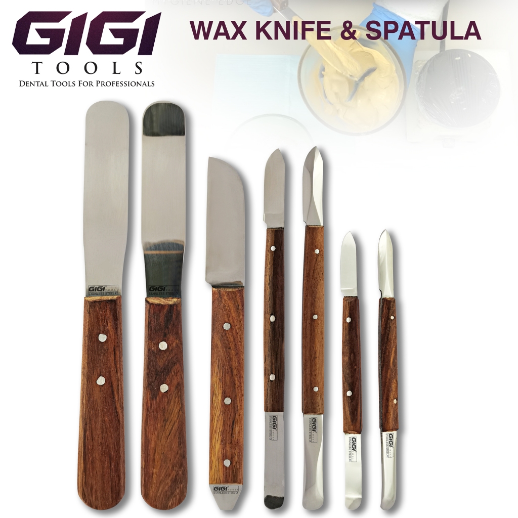 GIGI Tools Dental Lab Wax Mixing Knife, Spatula,Wax Knife เครื่องมือแต่งแวกซ์ แกะสลักขี้ผึ้ง