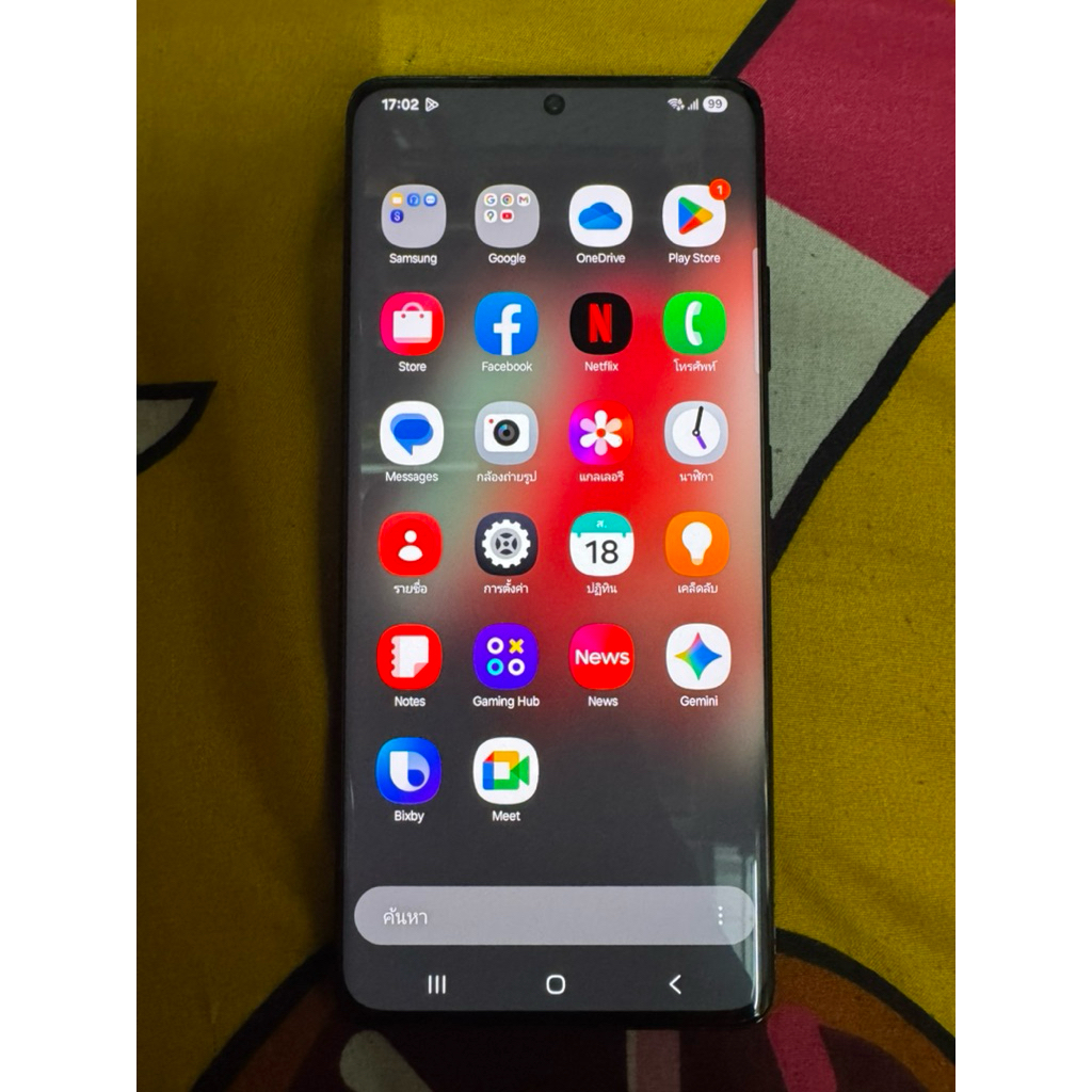 S21 Ultra 5G 12/256GB มือ 2 สีดำ สภาพสวย จอดี ใช้งานปกติ มีประกันจอจากศูนย์ Samsung 6 เดือน