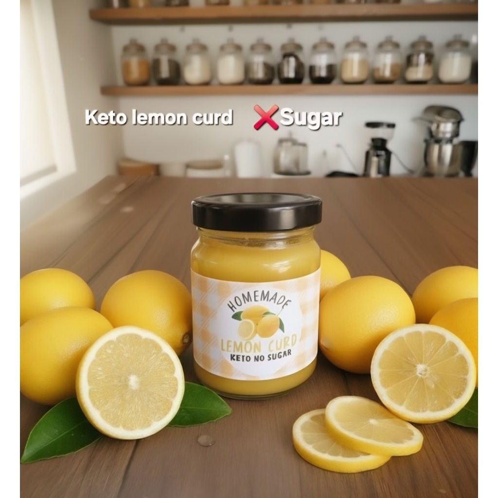 Keto Lemon Curd 200 g.sugar freeKeto lemon curd คีโตเลมอนเคิร์ด 200 g.sugar free ไม่มีน้ำตาล Diabeti