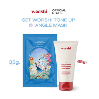 Worshi Angel Skin Duo [วอชิโทนอัพ+มาส์กหน้านางฟ้า] เซ็ตเสกผิ…