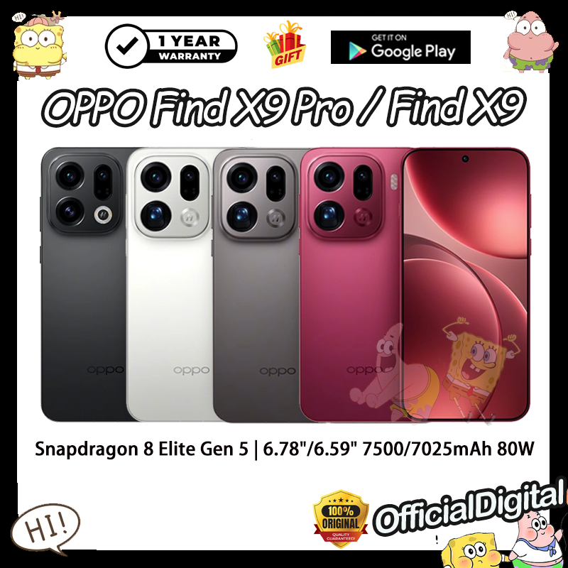 OPPO Find X9 Pro OPPO Find X9 Dimensity 9500 OPPO Find X8 Pro OPPO Find X8 Dimensity 9400 80W | สนับ