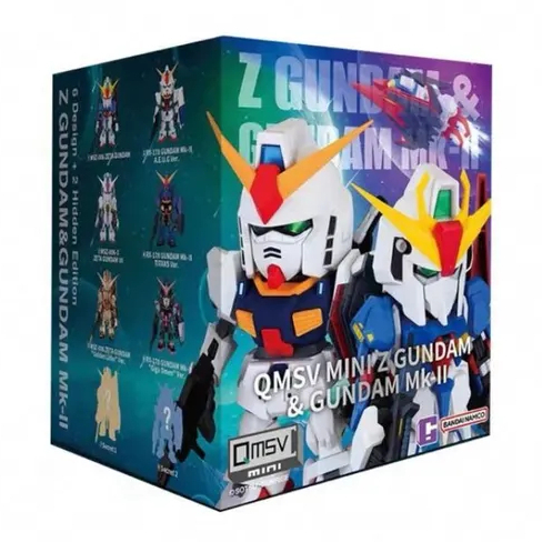 Bandai (สุ่ม 1 / จาก 8 แบบ) QMSV MINI Z Gundam & Gundam Mk-II 6977665591188 (Figure)