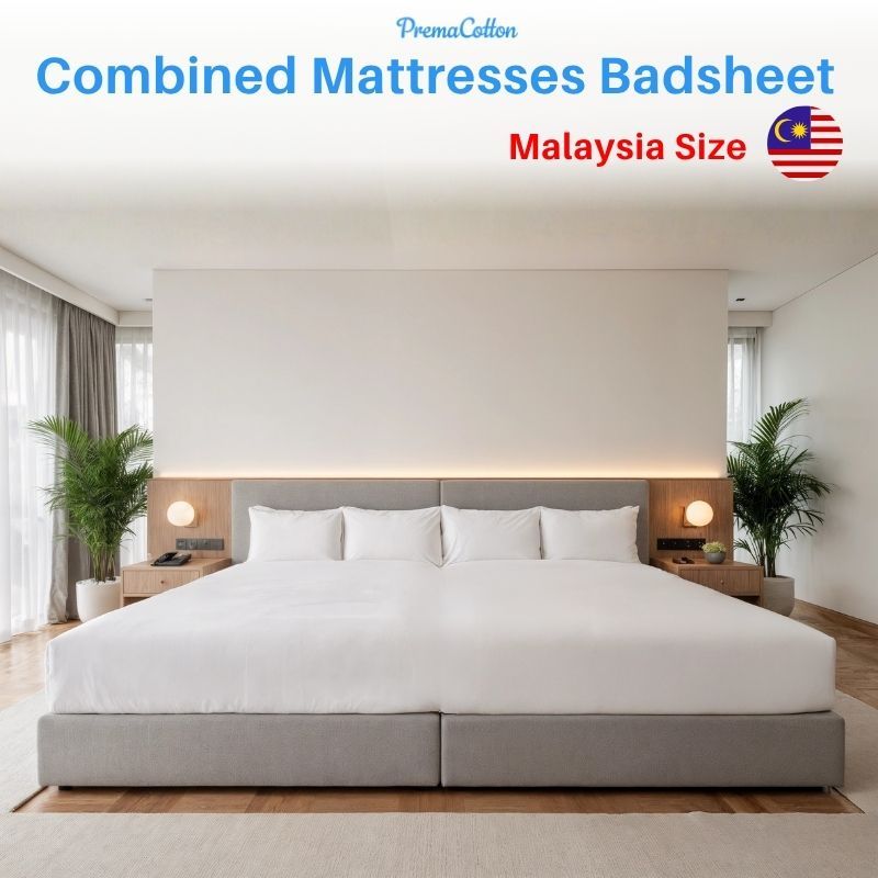 Malaysia | PremaCotton Family Bed Sheet | 100% Pure Cotton OEKO-TEX Certified Chemical-Free|MildMate