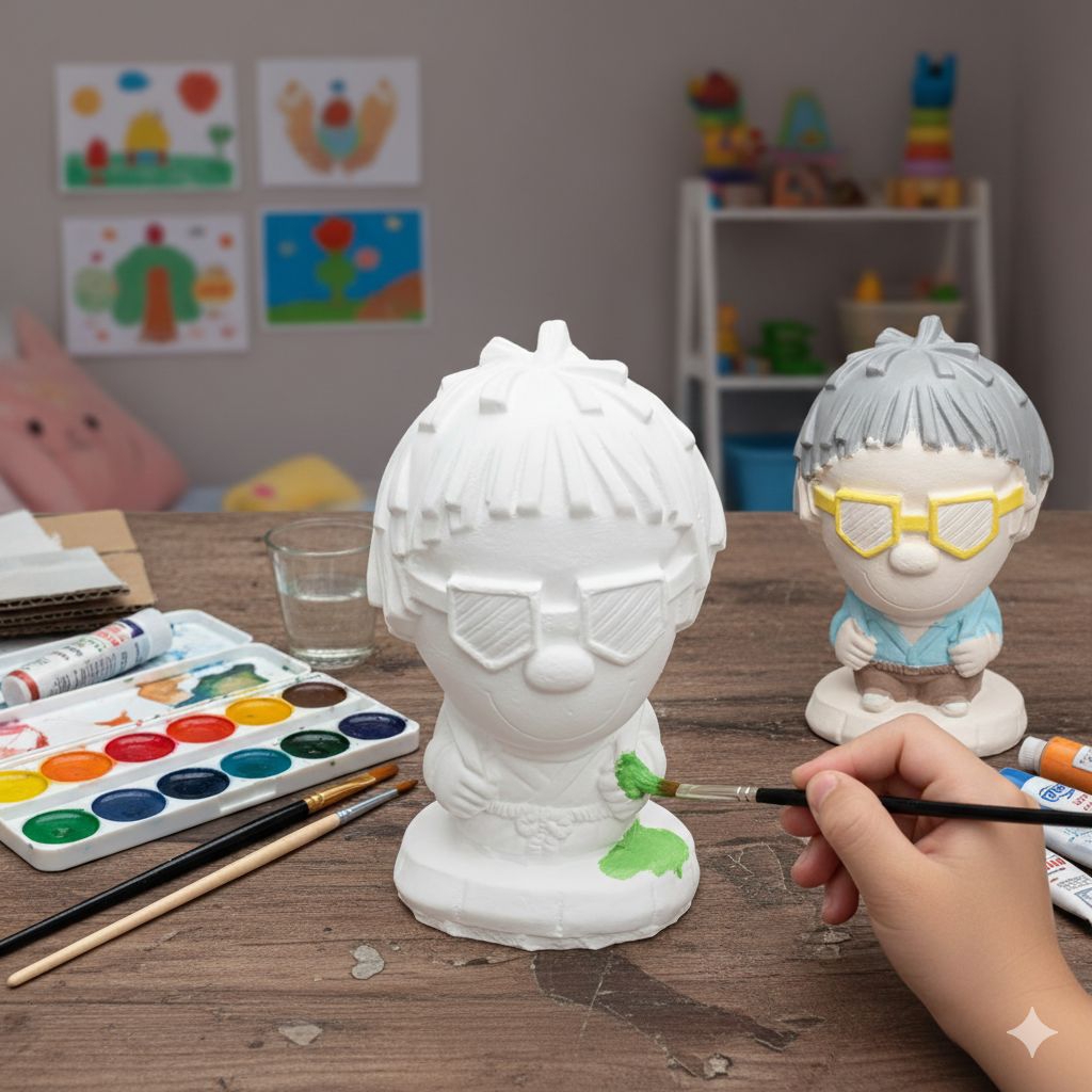 ตุ๊กตาระบายสี ตุ๊กตาปูนปลาสเตอร์ เสริมพัฒนาการ