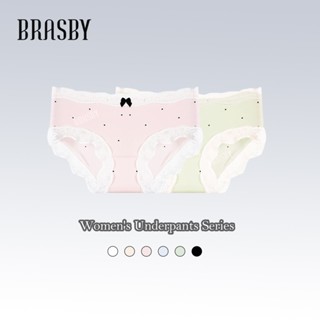 🎉Brasby🎉(3PCS) กางเกงชั้นในผู้หญิง กางเกงชั้นในลูกไม้ ผ้าไหม…