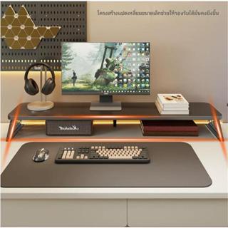 ชั้นวางจอคอม ที่วางจอคอม แผ่นพื้นผิวเสริมความหนา เหล็กผสมไม้…