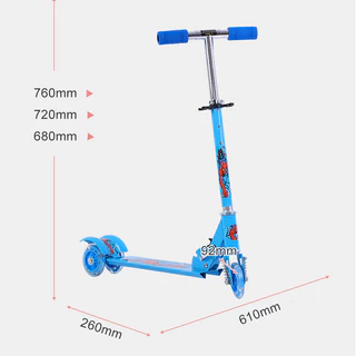 🛴สกู๊ตเตอร์ 3 ล้อ สำหรับเด็ก｜ปรับระดับได้ พับเก็บได้ สำหรับการเดินทางที่สะดวก