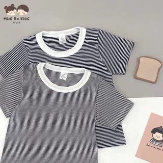 เสื้อยืดเด็ก ลายขวาง Basic look👦🏻👧🏻