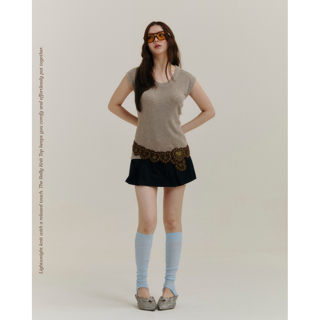 MALISTA - Rally knit top เสื้อไหมพรม