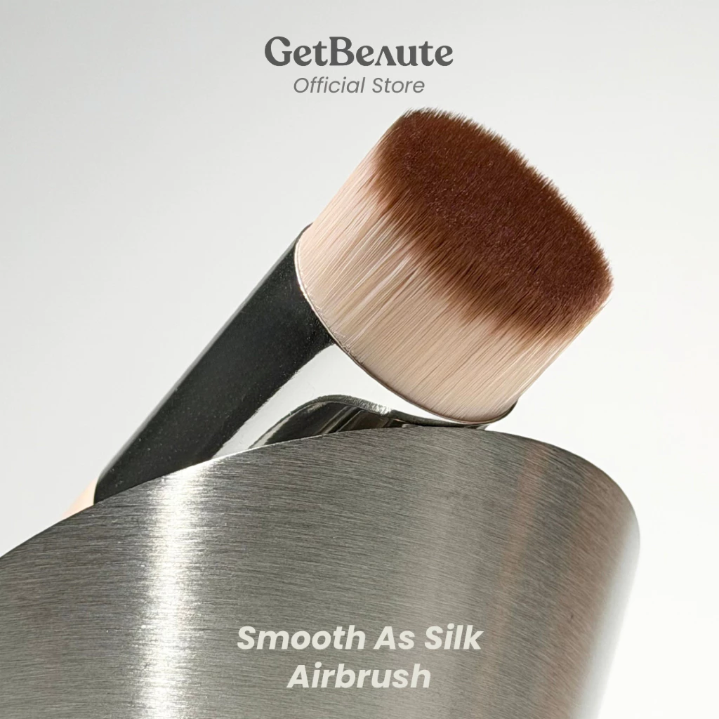 GetBeaute | Smooth As Silk AirBrush เก็ตโบว์เต้ แปรงแต่งหน้าสำหรับลงรองพื้น ขนเนียนละเอียดพิเศษ