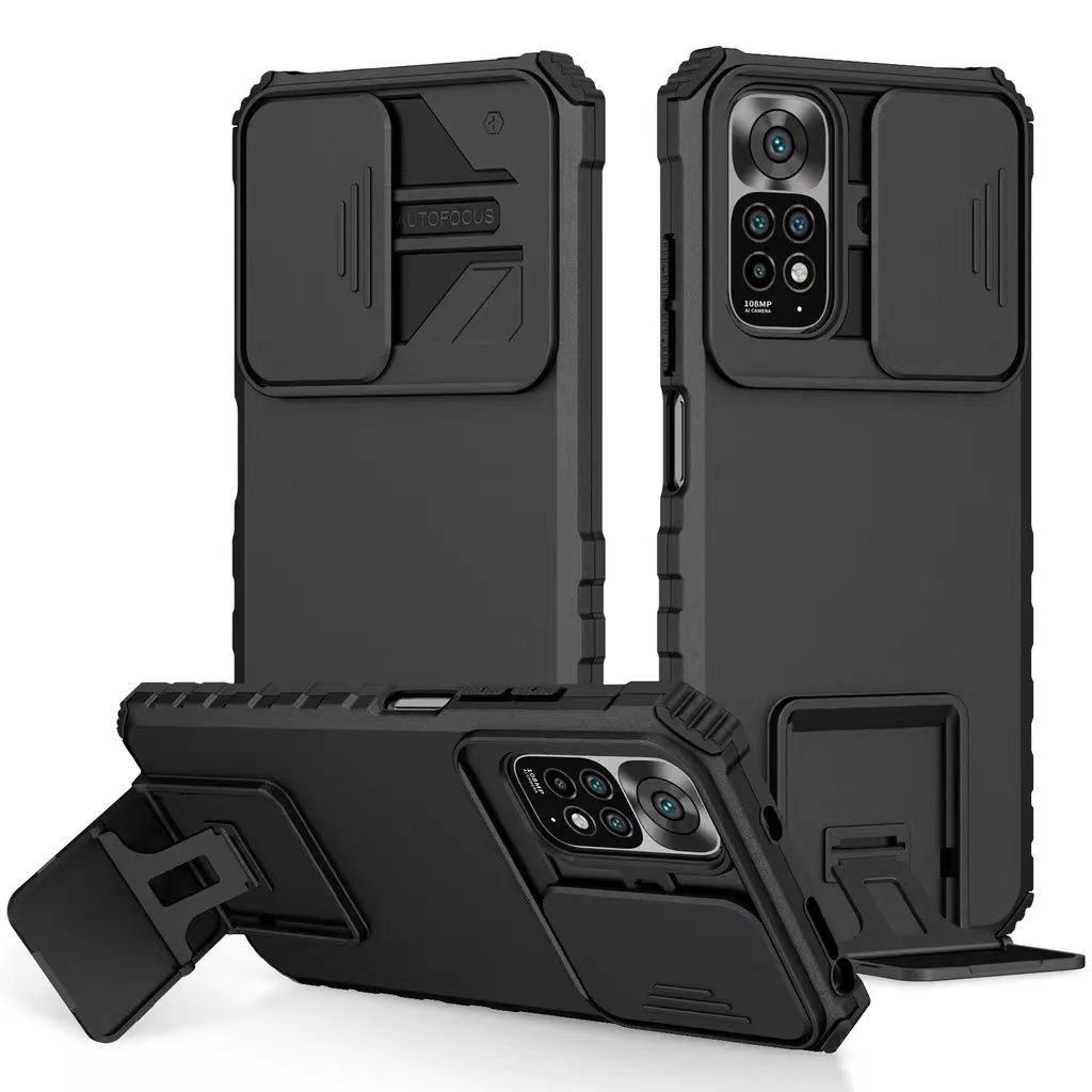 08เคสโทรศัพท์ Case Xiaomi Redmi Note11 Note11s Note11pro เคสกันกระแทก กันรอยกล้อง เคสขาตั้ง
