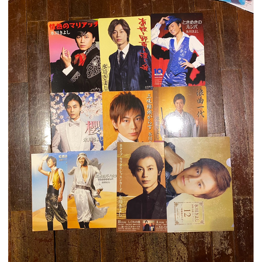 Kiyoshi Hikawa แฟ้มเล็ก + งานกระดาษ ดารา ไอดอล ญี่ปุ่น