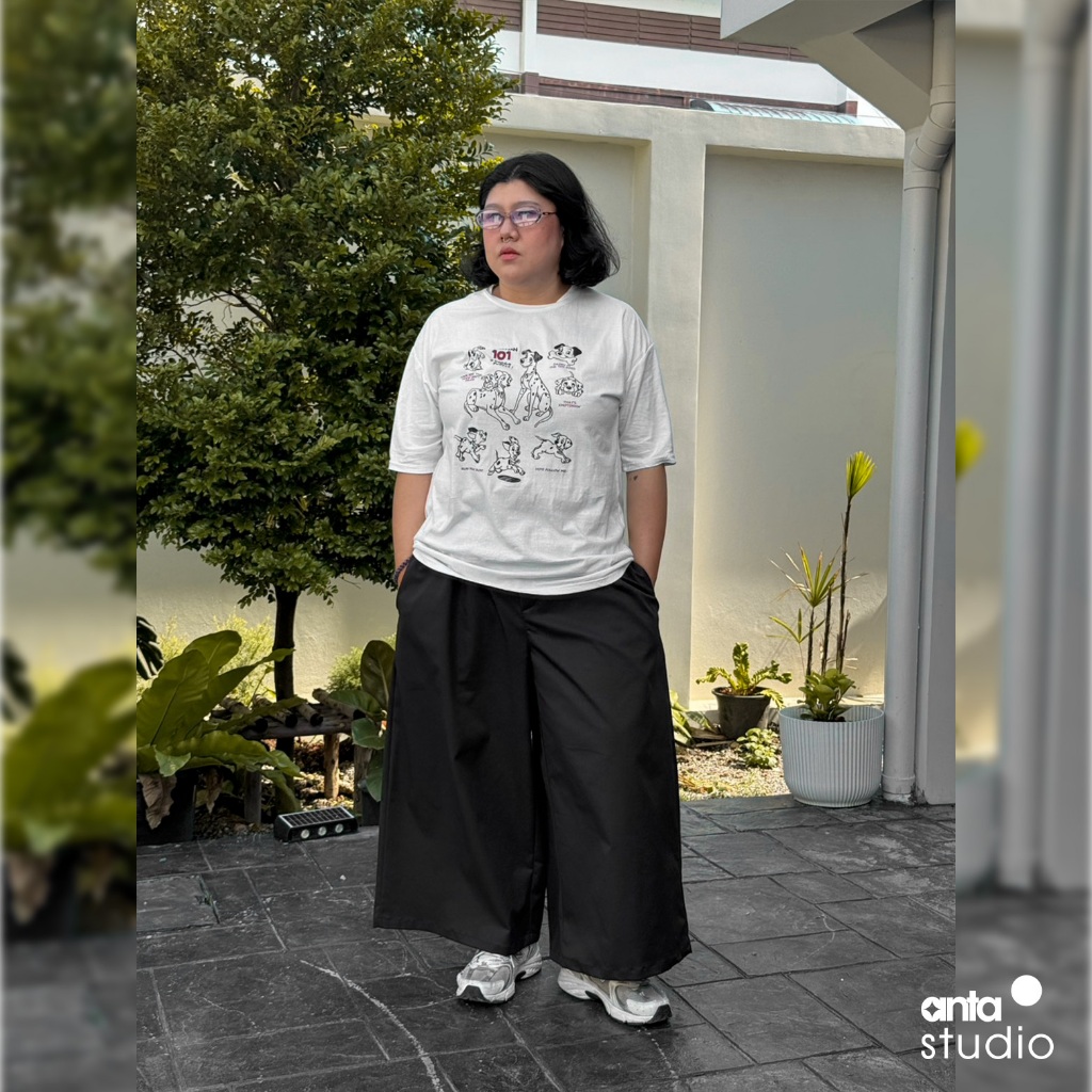 anta studio - WIDE LEGS PLUS+ Pant (SOLID) กางเกงขากว้าง ไซส์ใหญ่ สำหรับคนพลัสไซส์ (33-45”)