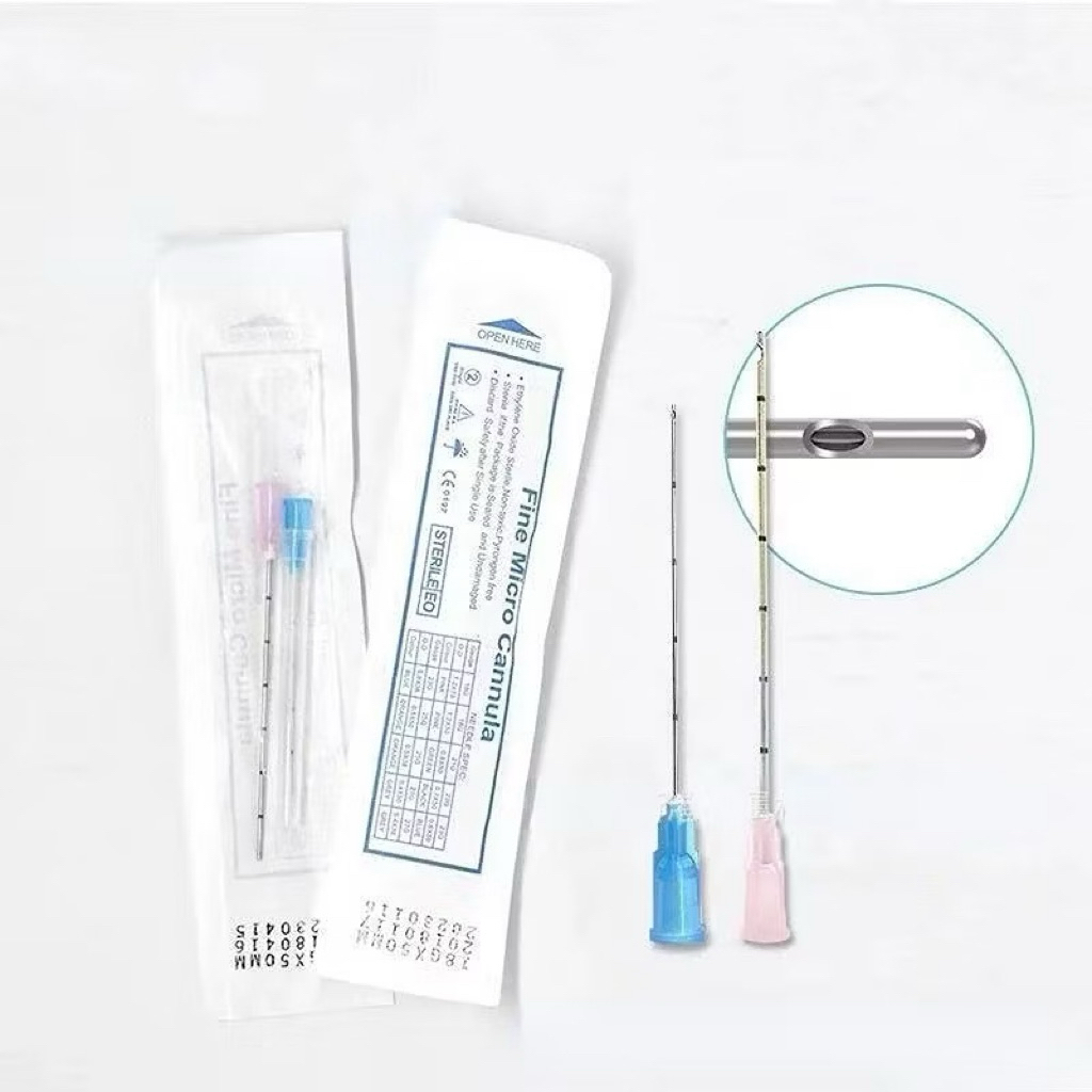 จัดส่งจากประเทศไทย 18G 21G 22G 23G 25G 27G เข็มแบบใช้แล้วทิ้งที่มีสเกล เข็มมีรูด้านข้างหัวกลม