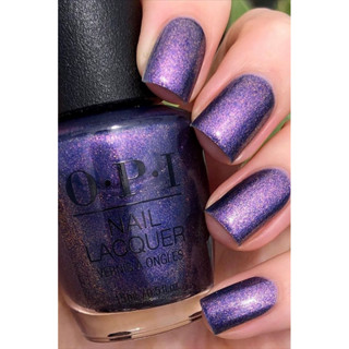 พร้อมส่ง OPI Leonardo’s Model Color  สีม่วงอมน้ำเงิน ชิมเมอร…