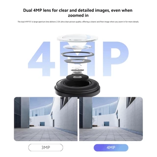 [Hot] Xiaomi Mi Outdoor Camera CW500 Dual Home Security Camera กล้องคู่ 2.5K มั่นคง + Camera PTZ แบบสีเต็มอัจฉริยะ