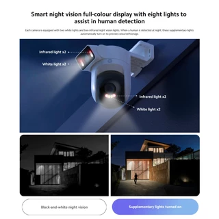 [Hot] Xiaomi Mi Outdoor Camera CW500 Dual Home Security Camera กล้องคู่ 2.5K มั่นคง + Camera PTZ แบบสีเต็มอัจฉริยะ