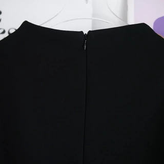 Lawyer Store | [5241621] เสื้อแขนเลย แต่งห่วงข้าง ซิปหลัง งานผ้าตัดสูท คอปีน เสื้อเเขนสั้น เสื้อทำงาน ใส่ทำงาน ใส่เที่ยว
