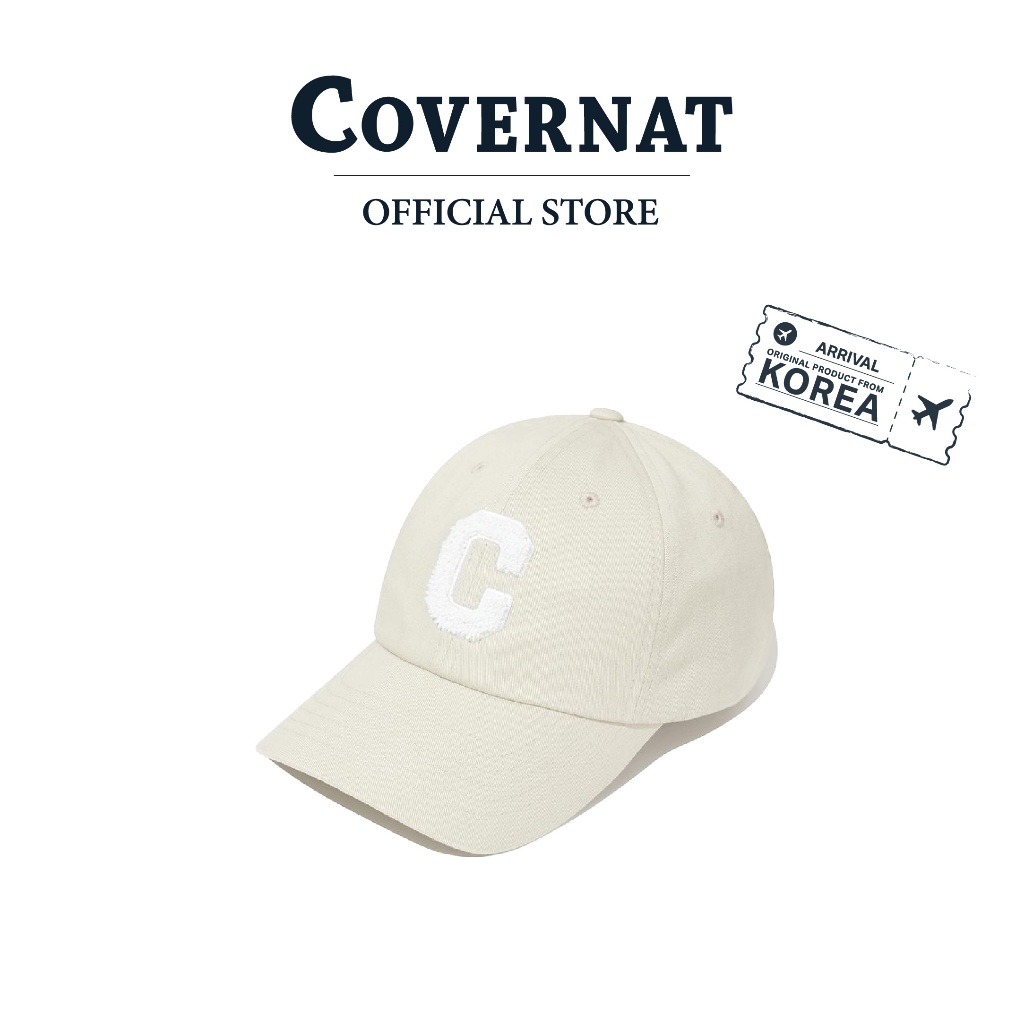 COVERNAT หมวก รุ่น C Logo B.B Cap Cream (70061SCLCAU_F5CMXX)