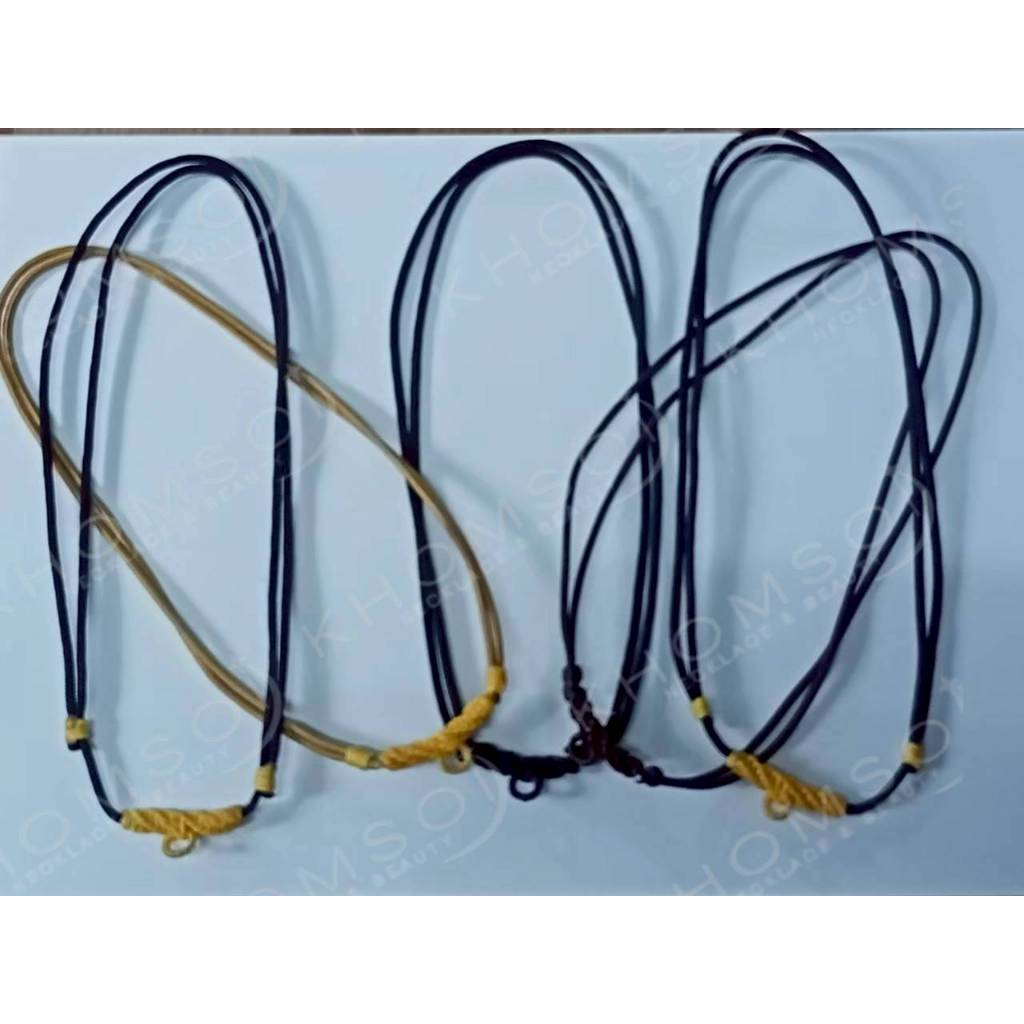 สร้อยพระ เชือกร่ม ถักเทียน 1 องค์ปรับสายได้ ขนาดเชือก 2 มิล(10 แถม 1) - รูปที่ 4