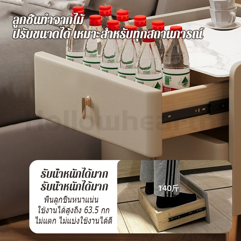 รัระกัน1ปี โต๊ะข้างเตียง ตู้ข้างเตียงหินแกรนิต หินแกรนิต IKEA 40/45/50 ซม สีขาว/กากี/เทา โลหะทนทาน ประกอบแล้ว pkf ราคา ถูกที่สุด ดีลบีเคเค แกลเลอรีภาพที่ 8