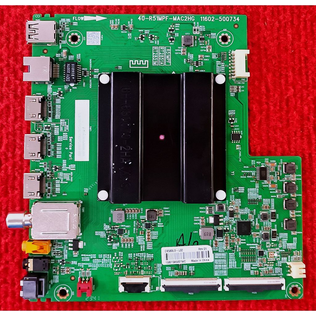 เมนบอร์ด  TCL  58P635  พาสบอร์ด  40-R51MPF-MAC2HG