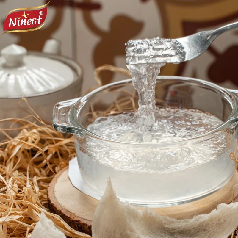 Ninest แบรนด์ รังนกแท้ สูตรน้ำตาลกรวด 75 มล.x 6ขวด ninest รังนก